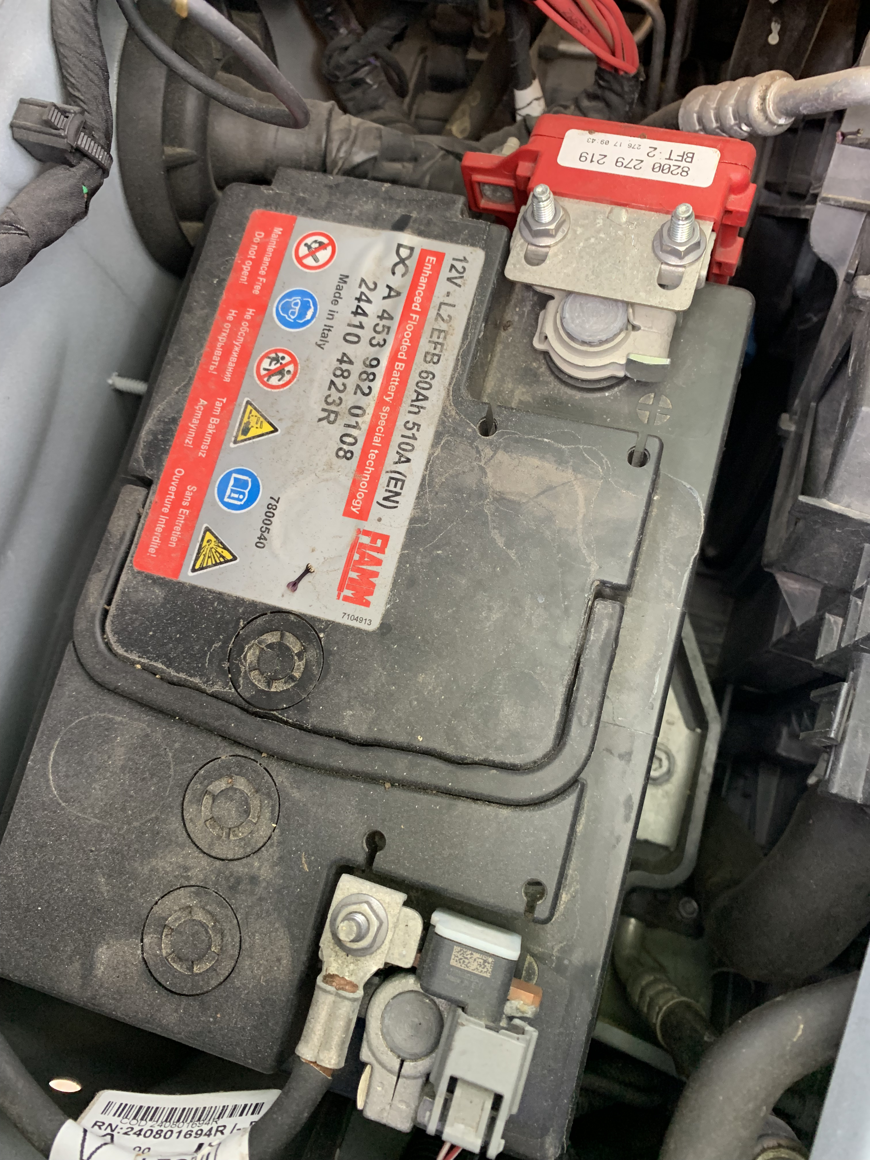 Batterie et démarrage